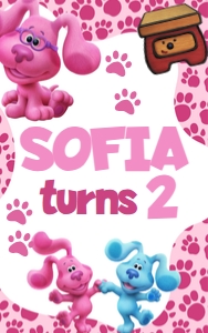 Blues Clues Gift Bag Label design preview