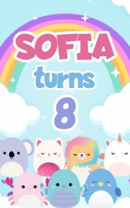Squishmallows Gift Bag Label design preview