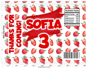 Berry Chip Bag: Strawberry Chip Bag