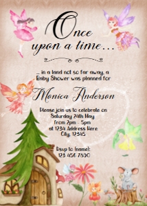 Fairytale Baby Shower Invitation design preview