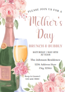 Mother's Day Brunch: Mother's Day Brunch Invitation