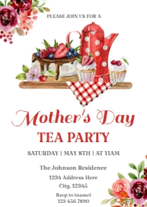Mother's Day Tea Party design preview