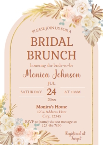 Bridal Brunch Invitation design preview