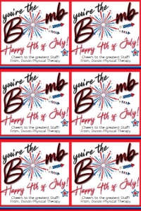 4th of July Tag Set design preview