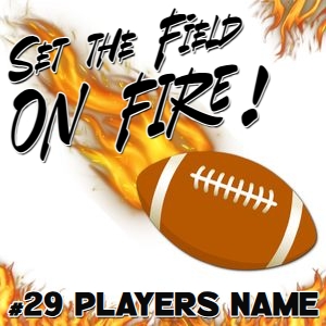 Set the Field on Fire Locker Tag design preview