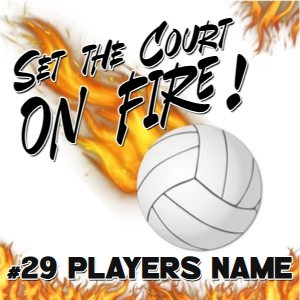 Set the Court on Fire Locker Tag design preview