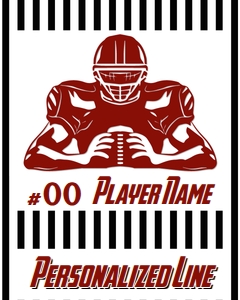FB Striped Player Locker Tag design preview
