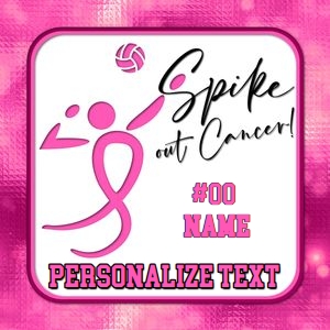 VB Cancer Awareness Tag 8x8 design preview