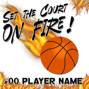 BB Set the Court on Fire 8x8 design preview