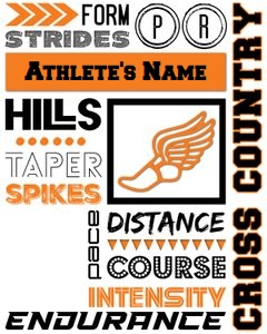 Digital Cross Country Collage Locker Decoration design preview