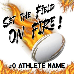 Rugby on Fire Locker Sign: Rugby on Fire Locker Sign