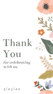 Spring Floral Tag: Spring Floral Invitation