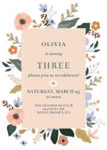 Spring Floral Invitation: Spring Floral Invitation