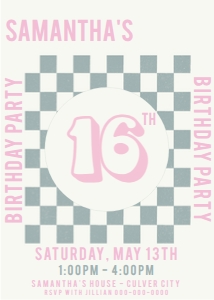 Checkered Invitation: Checkered Invitation