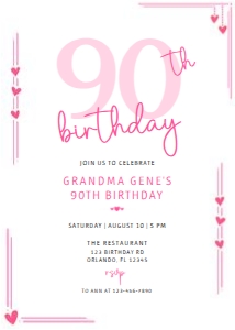 90th With Pink Hearts: 90th With Pink Hearts