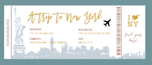 Gift ticket pass - AGT-011 design preview