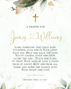 Prayer sign - PS-05 design preview