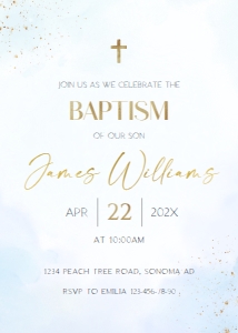 Baptism invitation - EBI-52-col-0040 design preview