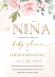 Spanish baby shower invitation - SBSI-01-col-0045 design preview