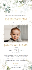 Baptism electronic invite - IB-55 (2-size) Col-0058: Electronic baptism invitation - IB-55-col-49