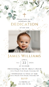 Baptism electronic invite - IB-55 Col-0058: Electronic baptism invitation - IB-55-col-49