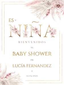 Spanish Baby Shower Welcome Sign - SBSW-04-col-0057 (18x24 in): Spanish Baby Shower Sign - SBSW-04-col-57