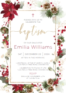 Baptism invitation - EBI-35-col-80 design preview