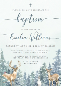 Baptism invitation EBI-37-col-82 design preview