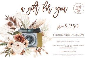Gift Certificate 6*4 GC-091: Gift Certificate - GC-091