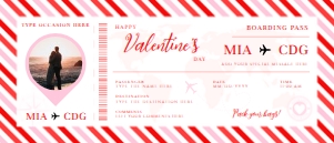 Gift Ticket Boarding Pass - AGT-107 - 7x3 in: Gift ticket pass - AGT-107