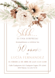 Spanish adult invitation - SAI-04-col-0120 design preview