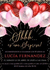 Spanish adult invitation - SAI-08-col-0123 design preview
