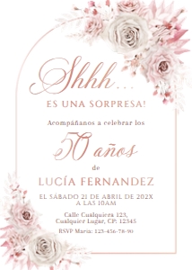 Spanish adult invitation - SAI-09-col-0126 design preview
