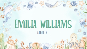 Place Card (flat) - PC-03 Col-0127: Place card - PC-03-col-0127