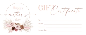Gift Certificate 8.5*3.5 GC-106: Gift Certificate - GC-106