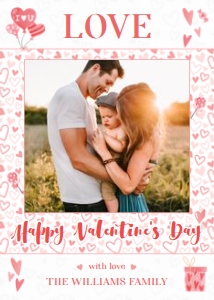 Valentine's day photo card - VPC-003: Valentine's day card - VPC-003