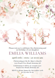 Baptism invitation - EBI-45-col-0134 design preview