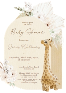 Baby shower invitation - BSI-15-col-0141 design preview