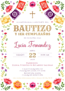 Spanish Bautizo Invitaciones - SBI-41-3-col-0116 design preview