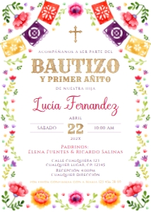 Spanish Bautizo Invitaciones - SBI-41-2-col-0116 design preview