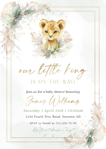 Baby shower invitation - BSI-30-col-0157: Baby shower invitation - BSI-30-col-0157