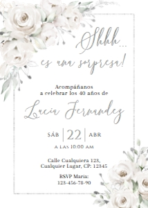 Spanish adult invitation - SAI-16-col-0168 design preview