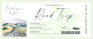 Gift ticket pass - AGT-138 design preview