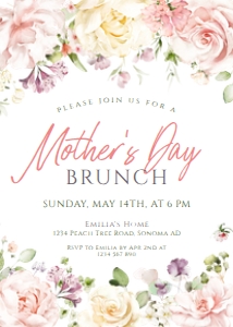 Mother's Day invitation - MDI-02 Col-0179: Mother day invitation - MDI-02-col-0179