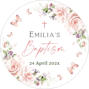 Cupcake Toppers Baptism - CT-07-col-0178: Cupcake topper - CT-07-col-0178
