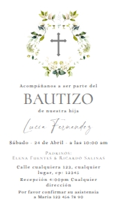 Bautizo electronic invite - IB-137-col-0200 design preview