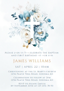 English Baptism Invitation - EBI-80-2-col-0209: Baptism invitation - EBI-80-2-col-0209