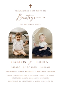 Spanish Bautizo Invitacion  - SBI-87-1-col-0212: Spanish Bautizo Invitaciones - SBI-87-1-col-0212