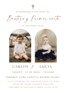 Spanish Bautizo Invitaciones - SBI-87-2-col-0212 design preview