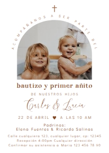 Spanish Bautizo Invitaciones - SBI-89-2-col-0214 design preview
